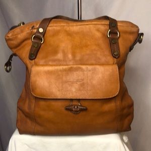 MARCO BUGGIANI Italia Bags brown leather tote bag.